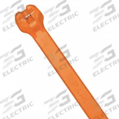 PANDUIT Cable Tie: 14 1/2 in Nominal Lg, 4 in Nominal Max. Bundle Dia., 0.48 in Wd, Orange, 250 PK (MPN PLT4H-TL3). Key specifications — Brand: PANDUIT; Outdoor Use: No; Color: Orange.