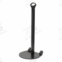 MODUS Belt Barrier Post: Wheeled, 40 in Post Ht, Black, Aluminum, Nonfillable Base, Flat (MPN ZP+AttachStand). Key specifications — Brand: MODUS; Post Color: Black; Post Material: Aluminum; Base Material: Aluminum; Base Shape: Flat.