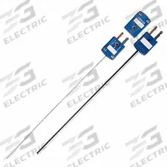 OMEGA Standard Thermocouple Probes: 0°C to 520°C, Type J, 6 in Probe Lg, For Air Media Type, Clip (MPN JMQSS-125U-6). Key specifications — Manufacturer Part Number: JMQSS-125U-6; Brand: OMEGA; Process Connection Type: Clip.