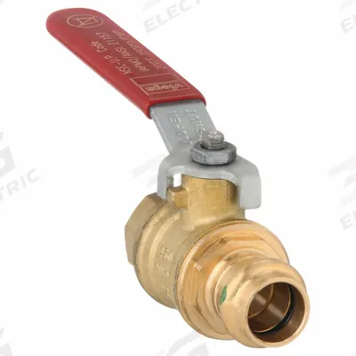 VIEGA PROPRESS Manual Two-Way Ball Valve: 1/2 in, Brass/Bronze, Straight, Press x FNPT - Bronze Ball Valves