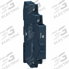 SCHNEIDER Solid State Relay: DIN-Rail Mounted, 6 A Max Output Current, SCR, AC Output (MPN SSM1A36BDR). Key specifications — Brand: SCHNEIDER; Current Type: DC; Electrical Connection: Screw Clamp; Finger Safe: Yes; Input Current: 8 to 11 mA; Maximum Output Current without Heat Sink: 6 A; Mounting Style: DIN Rail; Output Voltage: 48 to 600V AC.
