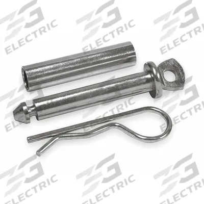 REESE Hitch Sleeved Pin And Clip: 2 in_1 1/4 in Compatible Hitch Size, 1/2 in_5/8 in Pin Dia - Pin & Clips