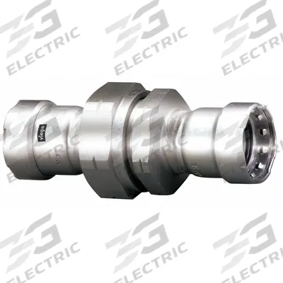 VIEGA MEGAPRESS Crimp Union Fitting: 2 in Pipe x 2 in Pipe Size, Press-fit x Press-fit - Potable Water Stainless Steel Press Fittings