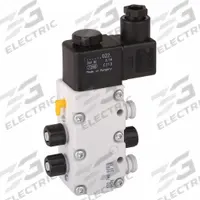 AVENTICS Solenoid Air Control Valve: Series 740-CP, Single Solenoid, 24V DC, Five-Way / Two-Position (MPN R432015615). Key specifications — attr1077765: R432015615; attr1077795: Internal Pilot; attr1077808: Non-Locking; attr1077815: Solenoid Air Control Valve; attr1077817: Spring Return; attr1077796: Normally Open/Normally Closed.