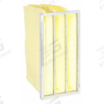 GRAINGER Pocket Air Filter: 24 in x 12 in x 15 in, MERV 14, Yellow, Synthetic - MERV 14 Pocket Air Filters