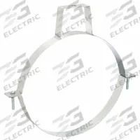 Duct Hanger: 12 in Duct, Steel, 14 3/8 in Lg, 12 in Wd (MPN 8010004163). Key specifications — Includes: (2) Piece Hanger; Brand: NORDFAB; Base Material: Steel; For Duct Shape: Round.