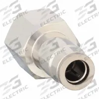 APPROVED VENDOR Push-Fit Adapter Fitting: 1/4 in OD x 1/4 in Pipe Size, Push-to-Connect x FNPT (MPN 22FR73). Key specifications — Brand: APPROVED VENDOR; Thread Size A: 1/4"-18.