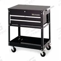 WESTWARD Tool Utility Cart: Black / Black Drawer, 30 in Wd, 20 in Dp, 37 in Ht, Hinge, Keyed (MPN 2CZY2). Key specifications — attr1116772: WESTWARD; attr1116768: Keyed.