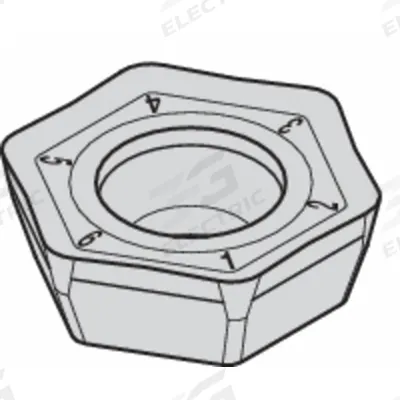 WIDIA Hexagon Milling Insert: HPGT225DZENGD, HPGT06T3DZENGD (MPN 5427387) - Machining