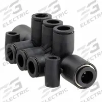 LEGRIS Push-Fit Tee Fitting: 1/4 in OD x 5/32 in OD x 5/32 in OD Size, Fiberglass-Reinforced Nylon (MPN 3306 56 04). Key specifications — Brand: LEGRIS.