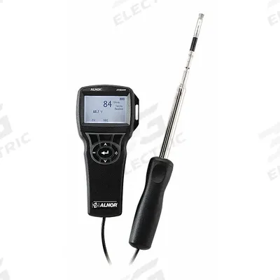 TSI ALNOR Anemometer: 1 fpm Air Velocity Resolution, Dew Point, Hot Wire, Air Velocity/Temp - Hot Wire Air Velocity Meters