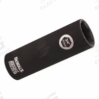 DEWALT Impact Socket: 1/2 in Drive Size, SAE, 3/4 in Socket Size, 6-Point, Deep, 3 in Overall Lg (MPN DW22902). Key specifications — attr1215501: DEWALT; attr1215515: Black Phosphate; attr1215518: 3/4 in.