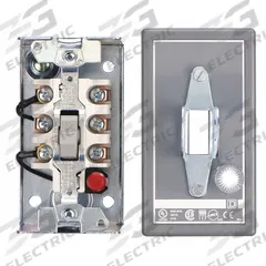 SQUARE D Manual Motor Switch: 3 Poles, 30 A, 1 NEMA Rating, Pilot Light: Red Light (440-600V AC) (MPN 2510KG2C). Key specifications — Brand: SQUARE D; Maximum Voltage Rating: 600V AC; Mounting Style: Surface; Pilot Light: Red Light (440-600V AC); Enclosure Material: Painted Steel.