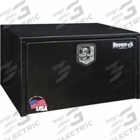 BUYERS PRODUCTS Underbody Truck Box: Underbody Truck Box, Single Drop-Down Door Door, Gloss Black (MPN 1702303). Key specifications — Color: Gloss Black; Brand: BUYERS PRODUCTS; Lock Type: Keyed.