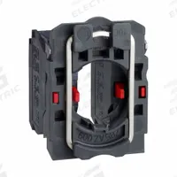 SCHNEIDER Contact Block: 22 mm Panel Mounting Size, 2NC, Momentary, ZB5 Series (MPN ZB5AZ104). Key specifications — Switch Action: Momentary; Terminal Connection Type: Screw Clamp Terminals; Brand: SCHNEIDER; Compatible with Series: ZB5.