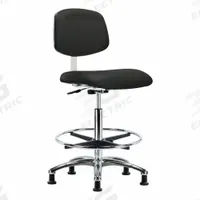 Cleanroom Task Chair: Vinyl, Armless, Ht Range 25 3/4 in to 35 1/2 in, 18 1/2 in Seat Wd, 0 Casters (MPN BR-CLR-VHBCH-CR-CF-RG-8540). Key specifications — Foot Support: Yes; Base Material: Aluminum; Brand: APPROVED VENDOR; Product Type: Cleanroom Task Chair; Cleanroom Class: ISO 4; ESD-Safe: Not ESD Safe.