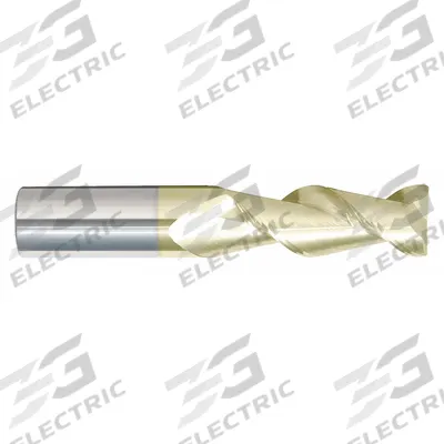 APPROVED VENDOR Corner Radius End Mill: Carbide, ZrN Coated, 2 Flute, 1" Mill Dia - Carbide Corner-Radius End Mills for Aluminum