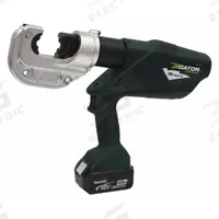 GREENLEE Cordless Crimping Tool: 18 V, Die Head, 750 kcmil Max Copper, For U Dies, C-Head Head (MPN EK1240LX11). Key specifications — attr532196: Yes; attr557685: 8 AWG; attr557684: 8 AWG; attr557683: 750 kcmil; attr557682: 750 kcmil; attr532165: Makita 18V LXT; attr532179: Charger; attr532210: Gator.