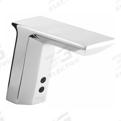 KOHLER Bathroom Sensor Faucet: Insight, Brass, Chrome Finish, Single-Post, Battery - Single-Post Sensor Bathroom Faucets