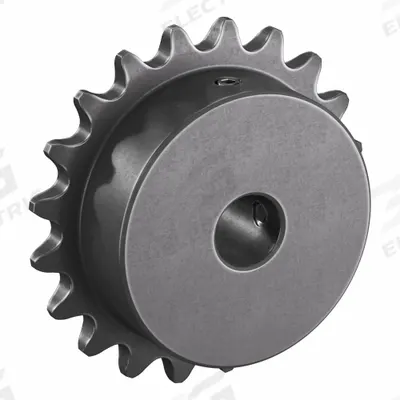 TSUBAKI Single Strand Sprocket: 35, For 3/8 in Chain Pitch, 1/2 in Bore Dia, 20 Teeth - Size 35 Fixed-Bore Roller Chain Sprockets
