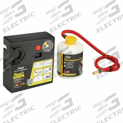 AIRMAN Tire Repair Air Compressor Kit: 55 psi Max Air Pressure, 0 psi Min Air Pressure - 12V Tire Inflators For Use with Sealants