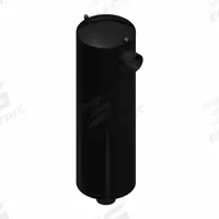 SOLBERG Discharge Silencer: Right Angle, 4 in NPT Inlet, 4 in NPI Outlet, 520 scfm Max Air Flow (MPN RQL-400). Key specifications — attr1241837: SOLBERG.