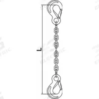 PEWAG Chain Sling: 1/2 in Chain Trade Size, 63 Chain Grade, Sling Hook, Stainless Steel, Fixed (MPN 13G63SSS/10). Key specifications — Hook Type Included: Sling Hook; Brand: PEWAG.