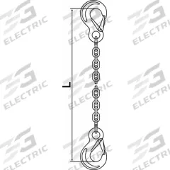 PEWAG Chain Sling: 1/2 in Chain Trade Size, 63 Chain Grade, Sling Hook, Stainless Steel, Fixed (MPN 13G63SSS/10). Key specifications — Hook Type Included: Sling Hook; Brand: PEWAG.