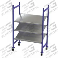 UNEX FLOW CELL Gravity Flow Rack: 52 in x 28 in x 72 in, Tilt, 3 Shelves, Steel (MPN FCMTPS52283). Key specifications — Brand: UNEX FLOW CELL; Decking Material: Steel.