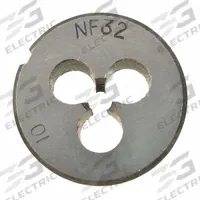 WESTWARD Alloy Steel Die, 10-32 UNF: CCT1060-43, Die