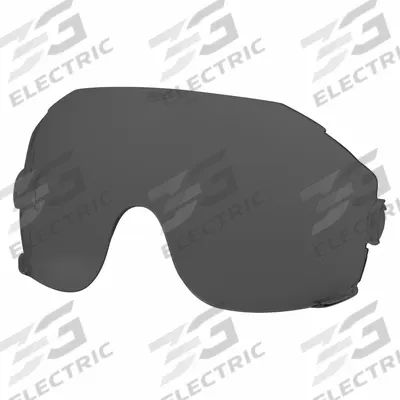 MILWAUKEE Eye Visor Lenses: Gray, Anti-Fog/Scratch-Resistant, X-Ray Detectable - Lenses for Milwaukee Safety Glasses