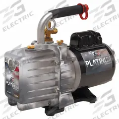 JB INDUSTRIES Vacuum Pump: 10 cfm, 15 micron Ultimate Vacuum, 120V AC, A2L Compatible, Male, Flare (MPN DV-285N). Key specifications — Plug Configuration: 5-15P; Brand: JB INDUSTRIES; Number of Stages: Two-Stage; Product Type: Vacuum Pump.