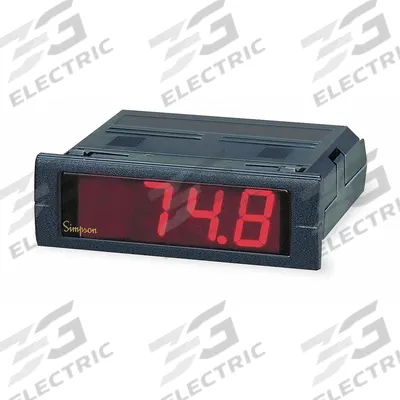 SIMPSON ELECTRIC Digital Panel Meter: 9,999 Display Span - Max, 85 V AC – 250 V AC - Temperature Digital Panel Meters