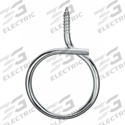 NVENT CADDY Bridle Ring: Steel, Galvanized, 1 1/4 in Trade Size / Wire Range - Stud Mounts for Conduit & Cable