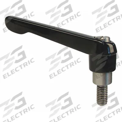 APPROVED VENDOR Adjustable Handle: Plastic w/ SS Thread, M10 Thread, 30 mm Thread Lg - Teardrop-Style Adjustable Handles with Threaded Stud