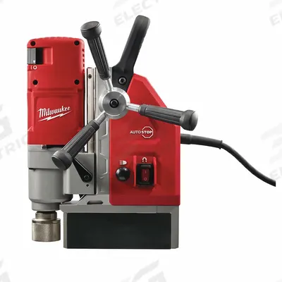 MILWAUKEE Drill Press: 475 RPM – 730 RPM, Electric Magnet, 5 3/4 in Drill Travel - Compact Magnetic Drill Presses