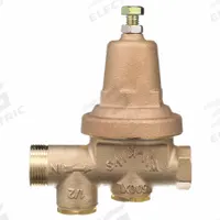 WILKINS Water Pressure Reducing Valve: FNPT x FNPT, 1/2 in Pipe Size, Cast Bronze, 25 psi to 75 psi (MPN 12-600XL). Key specifications — Brand: WILKINS; Union Type: Single Union; Low-Lead Compliance: Low-Lead Compliant.