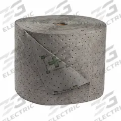 BRADY SPC ABSORBENTS Sorbent Roll: Gray, Polypropylene, 300 ft Roll Lg, 15 in Roll Wd, Bale (MPN HT153). Key specifications — Brand: BRADY SPC ABSORBENTS; Material: Polypropylene.