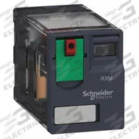 SCHNEIDER General Purpose Relay: Socket Mounted, 12 A Current Rating, 120V AC, DPDT, K Socket (MPN RXM2AB1F7). Key specifications — Brand: SCHNEIDER; Base Type: Square; Mounting Style: Plug-In; Pin Shape: Flat; Electrical Connection: Quick-Connect; Manufacturer Part Number: RXM2AB1F7; Series: Harmony™ RXM Series.