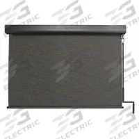 KEYSTONE FABRICS Exterior Sun Shade: Kona, 48 in Valence Wd, Pole and Crank, 90% UV Protection (MPN E70.48.60). Key specifications — Operation Mechanism: Pole and Crank; Tie Down Type: Bungee and Hook System; Operation Side: Left; Valance Color: Oil Rubbed Bronze; Manufacturer Part Number: E70.48.60; Brand: KEYSTONE FABRICS; Fabric Color: Kona.