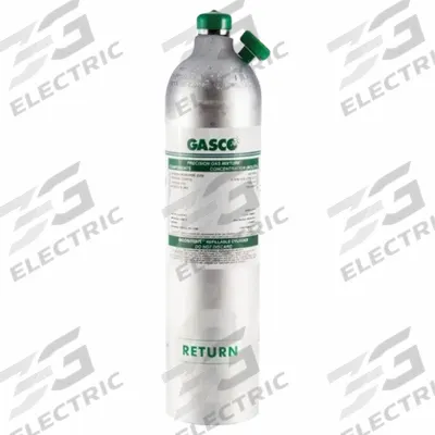 GASCO Calibration Gas: Air/Nitrogen, Refillable, CH4, Calibration Gas, 116 L Cylinder Capacity - Calibration Gases for Portable Gas Detectors
