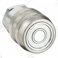 PARKER Hydraulic Quick Connect Hose Coupling: 1 in Coupling Size, Steel, Fluorocarbon, Female UNF (MPN 71-3C16-16EFV). Key specifications — Seal Material: Fluorocarbon; Body Material: Steel; Brand: PARKER.