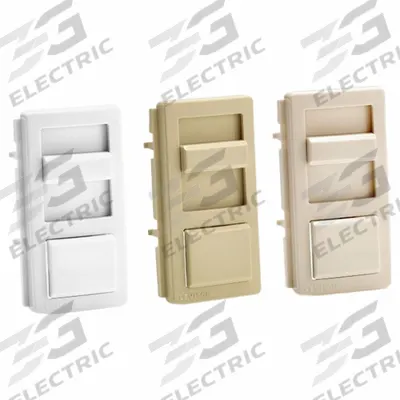 LEVITON Lighting Dimmer: Fluorescent, 1-Pole, 3-Way, 120V AC, 1,000VA (Fluorescent) - Line Voltage Output Dimmers