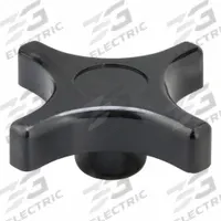 DAVIES Hand Knob: 4 Point, Thermoset, 1/2"-13 Thread, 3 in Dia (MPN 2840-B). Key specifications — Brand: DAVIES.