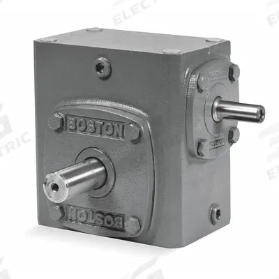 BOSTON GEAR Speed Reducer: 10:1, 175 RPM, 2 hp Input Max, 672 in-lb Output Max - Indirect-Drive Right-Angle Speed Reducers