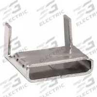 BAND-IT Banding Clip: Fits 3/4 in Strap Wd, Stainless Steel, 50 Qty, Flat, Light Duty, 50 PK (MPN GRC156). Key specifications — Material: Stainless Steel; Brand: BAND-IT; Stainless Steel Grade: 200/300; Surface Type: Flat.