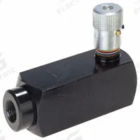 PARKER Hydraulic Flow Control Valve: 3 gpm Max Flow Rate, 1/4 in NPT, 1/4 in NPT, Steel, Control (MPN PCM400S). Key specifications — attr1018158: Pressure; attr1018114: Rotary Knob; attr1018116: Steel; attr1018117: PARKER.