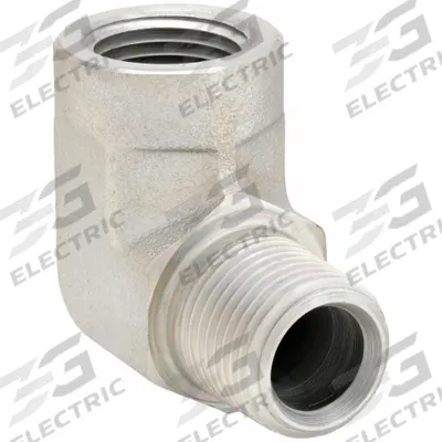 PARKER Metal Pipe Elbow: 3/4 in x 3/4 in, Male NPT Threaded x Female NPT Threaded - Threaded High-Pressure Pipe Fittings