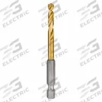 MILWAUKEE Hex Shank Drill Bit: 3/16", 135° Split Point, TiN-Coated HSS, Impact Rated (MPN 48-89-4609). Key specifications — attr1234973: Impact Rated; attr1234966: MILWAUKEE; attr1234978: 0.1875.