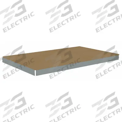 TENNSCO Shelf: 60 in x 36 in, 2,000 lb Load Capacity, Particleboard, Gray - Particleboard Decking Shelf Kits for Boltless Shelving